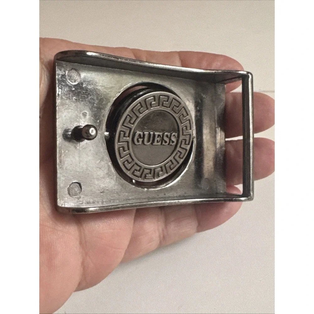 Nike/Guess Belt Buckle Only Reversible Made In Italy Vintage 1.75